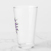 Heiße Paprika Lila Mandala Kunst Glas (Links)