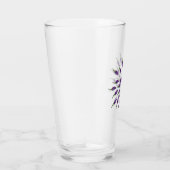 Heiße Paprika Lila Mandala Kunst Glas (Rechts)