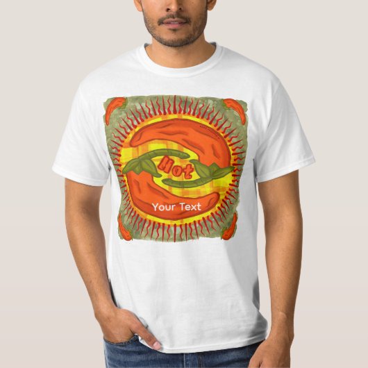 Heiße Paprika yin yang T-Shirt (Vorderseite)