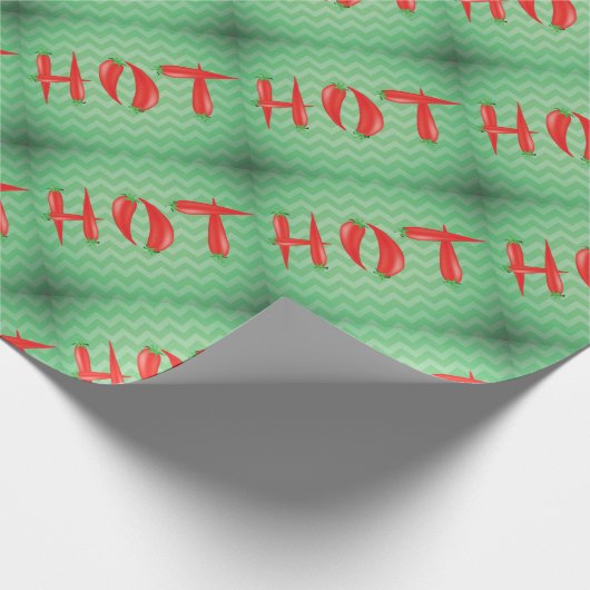 heiße Paprikaschoten Geschenkpapier (Ecke)