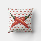 Heiße Paprikaschoten, Lila Blossom Kissen (Rückseite)