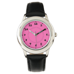 Heiße Pink Mädchen Armbanduhr