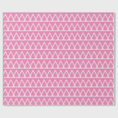 Heiße Pink-Muster Weihnachten Geschenkpapier (Flach)