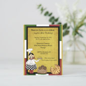 Heiße Pizza-Kochs-Party Einladung (Stehend Vorderseite)