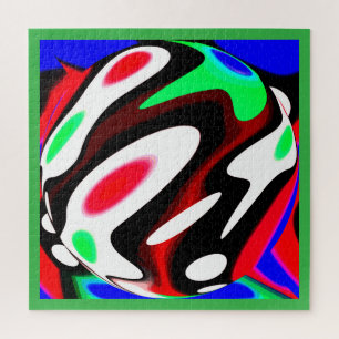 Heiße Planet Globale Erwärmung Kunst Puzzle