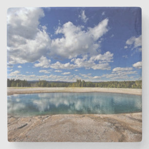 Heiße Quelle Steinuntersetzer