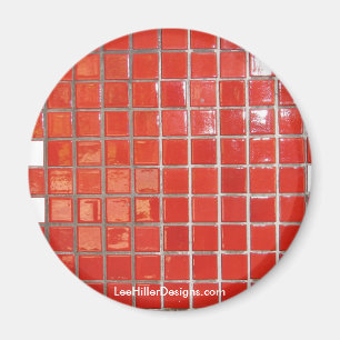 Heiße Quellen, AR-rote Fliesen, Mittelave-Geschenk Magnet