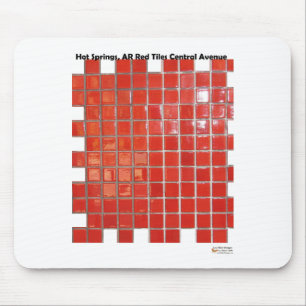 Heiße Quellen, AR-rote Fliesen, Mittelave-Geschenk Mousepad