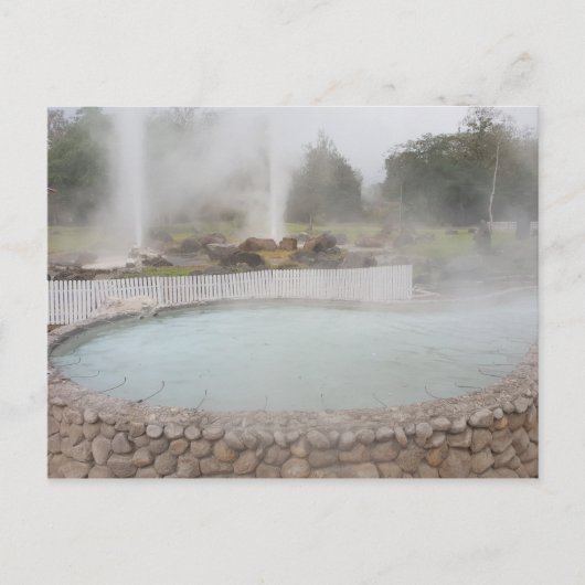 Heiße Quellen in Thailand Postkarte (Vorderseite)