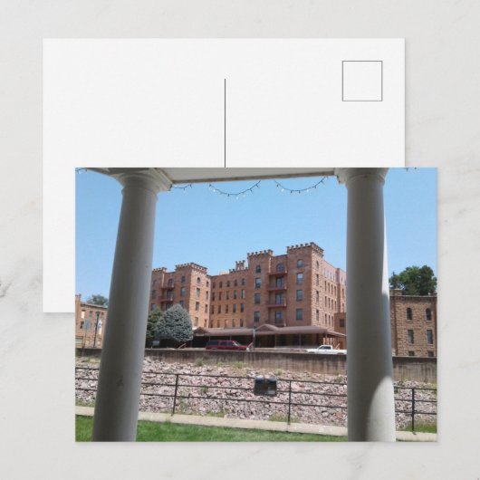 Heiße Quellen, Süddakota Postkarte (Vorne/Hinten)