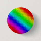 Heiße Regenbogen-Mosaik-Schimmer, Button (Vorderseite)