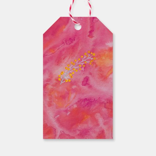 Heiße romantische Hochzeit Geschenkanhänger (Rückseite)