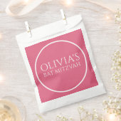 Heiße rosa Bat-Mizwa-Mitgebs-Tüte Geschenktütchen (Ausgeschnitten)
