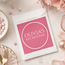 Heiße rosa Bat-Mizwa-Mitgebs-Tüte Geschenktütchen
