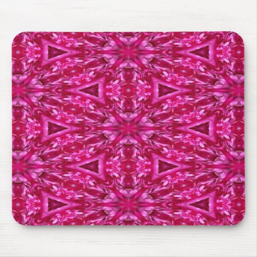 Heiße rosa Dreiecke Mousepad (Vorne)