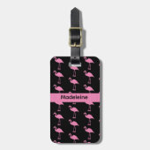 Heiße rosa Flamingos Gepäckanhänger (Vorderseite vertikal)