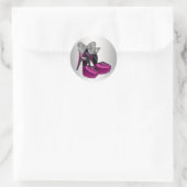 Heiße rosa High Heel Schuh Aufkleber (Tasche)