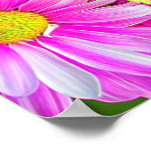 Heiße rosa Milchsorten und grünes Mummerplakat Poster (Ecke)