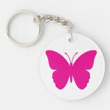 Heiße rosa Schmetterling Acryl Mädchen