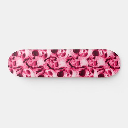 Heiße Rosa Skullen Skateboard (Horizontal)