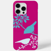 Heiße rosa und blaue Vögel Case-Mate iPhone Hülle (Rückseite)