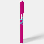 Heiße rosa und blaue Vögel Case-Mate iPhone Hülle (Rückseite / Rechts)