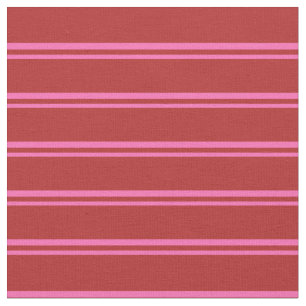 Heiße rosa und rot farbige Linien Stoff