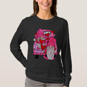 Heiße rosa Valentinstag-Gnome T-Shirt