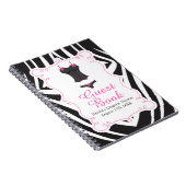 Heiße rosa Wäscheparty  Notizblock (Rechte Seite)