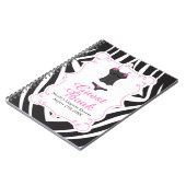 Heiße rosa Wäscheparty  Notizblock (Linke Seite)