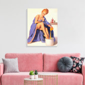 Heiße rote Haare Leinwanddruck (Insitu (Wohnzimmer))