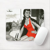 Heiße Rothaarige Mousepad (Mit Mouse)