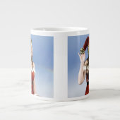 Heiße "Santa's Helper" Kaffeetasse Jumbo-Tasse (Vorderseite)