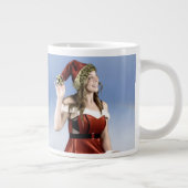 Heiße "Santa's Helper" Kaffeetasse Jumbo-Tasse (Rechts)