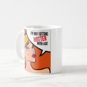 Heiße Sassy Kaffee-Tasse Kaffeetasse (Vorderseite Links)