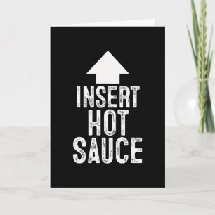 Heiße-Sauce-einsetzen Halloween Pfeil auf den Mund Karte