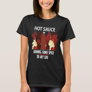Heiße Sauce Ketchup Feuer Rot Chili Pepper T-Shirt