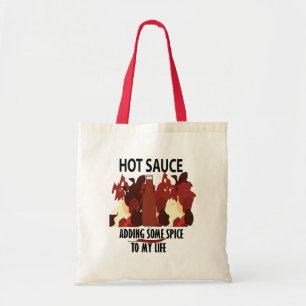 Heiße Sauce Ketchup Feuer Rote Chili Paprika Tragetasche
