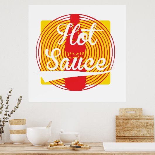 Heiße Sauce! Poster (Küche)