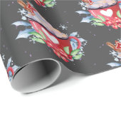 Heiße Schokolade auf Grau Geschenkpapier (Rolleneckpunkt)