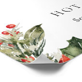 Heiße Schokolade Bar Signature Drink Zeichen Poster (Ecke)