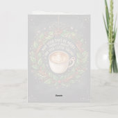 Heiße Schokolade Braw Wee Weihnachtskarte Karte (Rückseite)