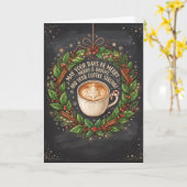 Heiße Schokolade Braw Wee Weihnachtskarte Karte (Gelbe Blume)