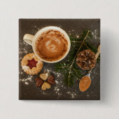 Heiße Schokolade Button (Vorderseite)