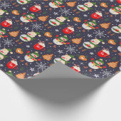 Heiße Schokolade Candy Cane Ginger Brot Geschenkpapier (Ecke)