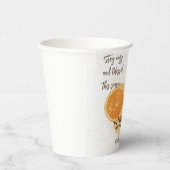 Heiße Schokolade Cinnamon Orange Jahreszeit Grüße Pappbecher (Rechts)