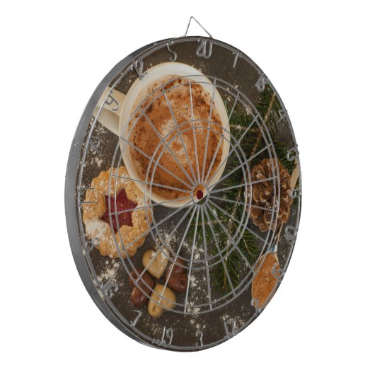 Heiße Schokolade Dartscheibe (Vorderseite Links)