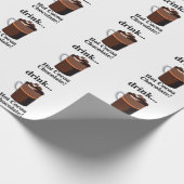 Heiße Schokolade Geburtstag Geschenkpapier (Ecke)