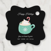 Heiße Schokolade Geschenkanhänger (Rückseite)
