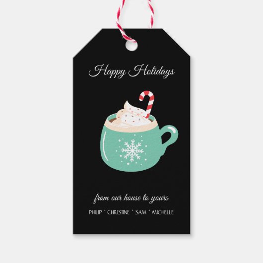 Heiße Schokolade Geschenkanhänger (Vorderseite)